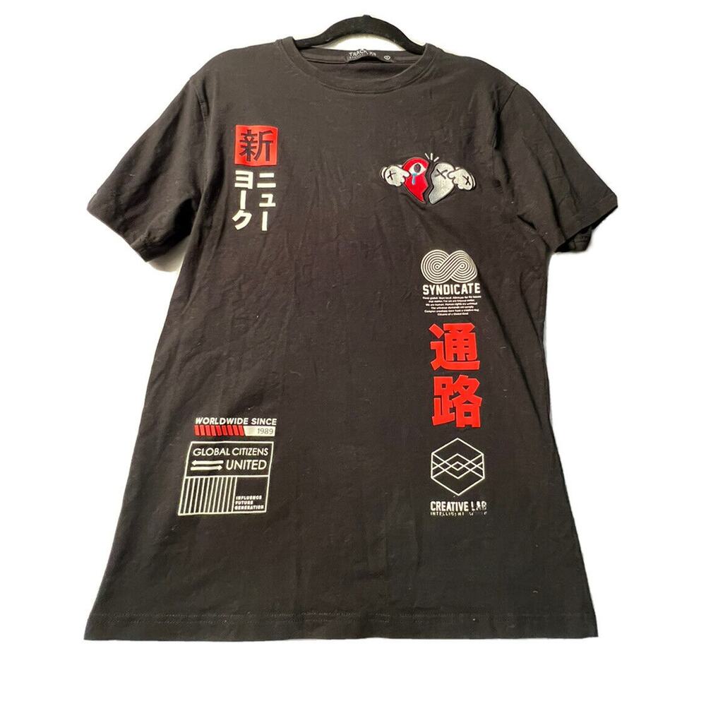 TRACK 23 T shirt Men’s Size M‎ Black